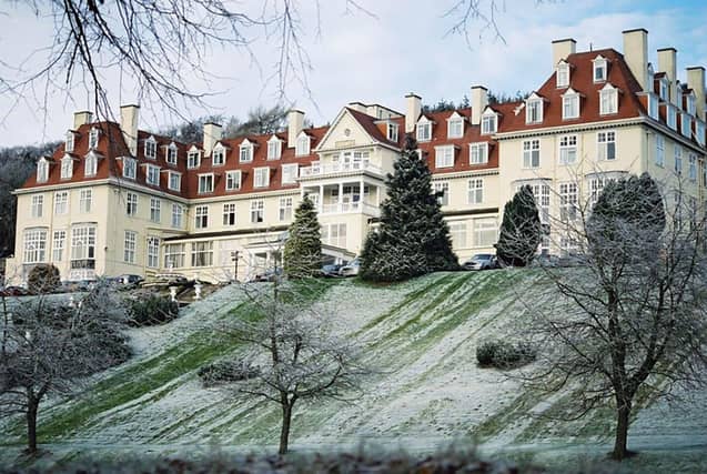 Peebles Hydro Hotel in Winter.