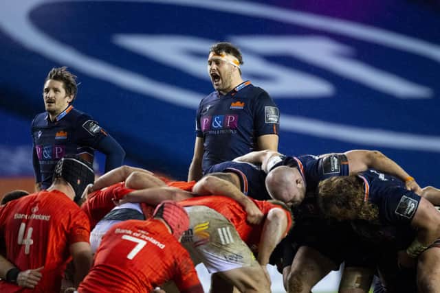 Edinburgh's Nick Haining (centre) has signed a new contract with the club. Picture: Ross Parker/SNS
