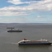 The Fred. Olsen cruise liners in the Firth of Forth.