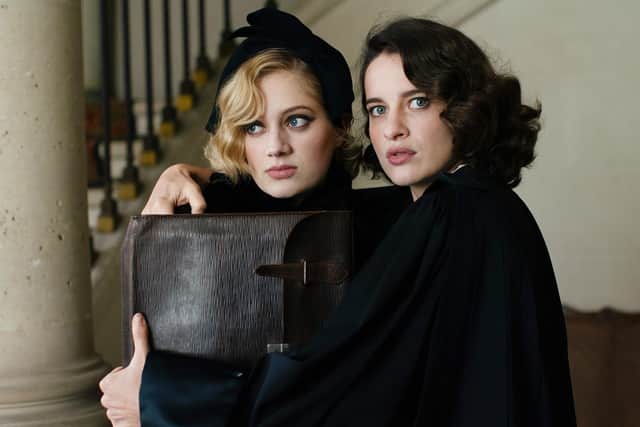 Nadia Tereszkiewicz as Madeleine and Rebecca Marder as Pauline in The Crime is Mine. Picture: Carole Bethuel