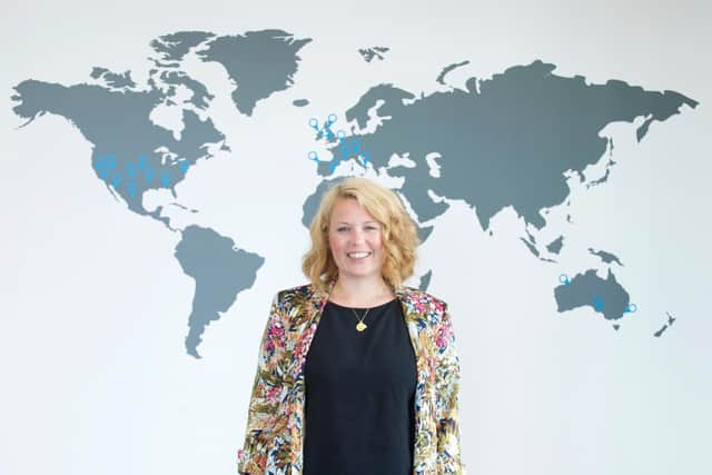 CEO Leah Hutcheon founded the firm in 2011, and it now operates across 23 countries. Picture: Rob McDougall.