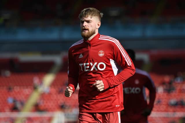 Hayden Coulson has been given time off by Aberdeen after he was involved in a road traffic accident. (Photo by Ross MacDonald / SNS Group)