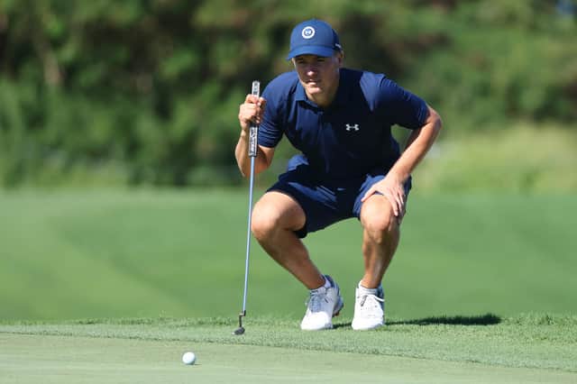 Jordan Spieth during a practice round prior to the Sentry Tournament of Champions at Kapalua Golf Club in Hawaii. Picture: Gregory Shamus/Getty Images.