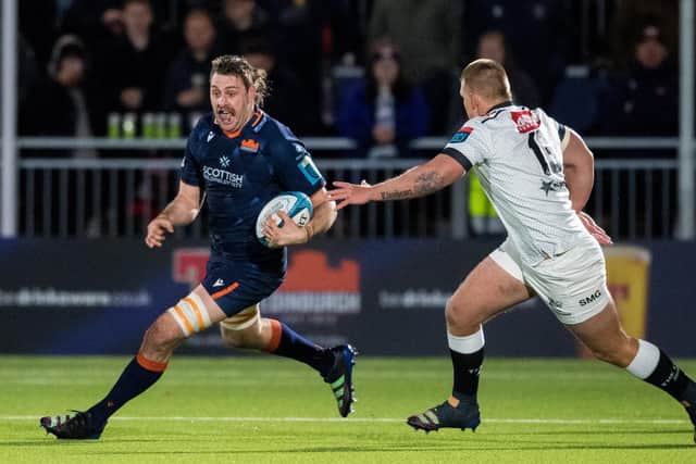 Nick Haining in action for Edinburgh during the recent BKT United Rugby Championship match against Cell C Sharks. (Photo by Ross Parker / SNS Group)