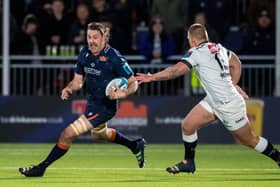 Nick Haining in action for Edinburgh during the recent BKT United Rugby Championship match against Cell C Sharks. (Photo by Ross Parker / SNS Group)