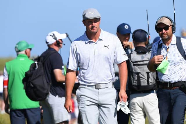 Bryson DeChambeau during the second round of the 149th Open at Royal St George's. Picture: Andy Buchanan/AFP via Getty Images.