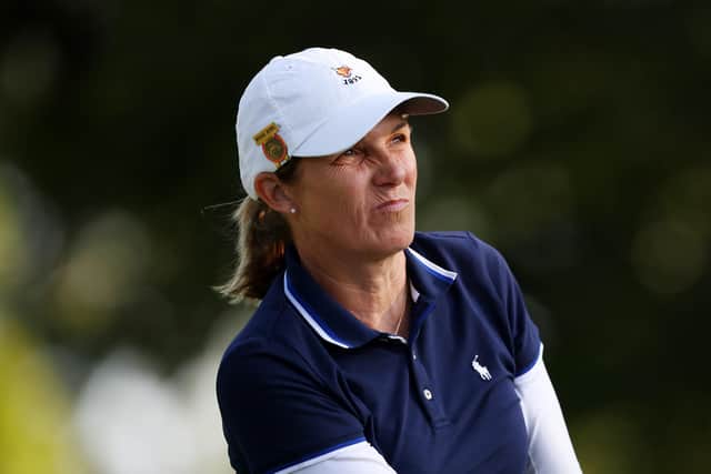 Sarah Ingram captained Team USA to victory over GB & Ireland in the 2021 Curtis Cup. (Photo by Rich Schultz/Getty Images)