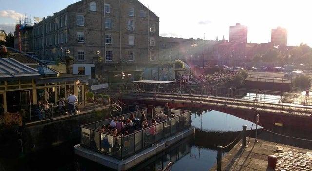 Teuchters Landing in Dock Place, Leith, is a busy bar with a cool dockside seating area, delicious food, and a huge selection of beers and whisky. This place is a lively destination to watch the Six Nations rugby, with five screens to choose from.