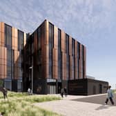 An architect's image of the new Health Innovation Hub in Govan which is due for completion in summer 2025.