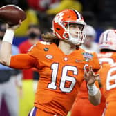 Trevor Lawrence of the Clemson Tigers is widely expected to be the first pick at the NFL draft. Picture: Chris Graythen/Getty Images