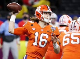 Trevor Lawrence of the Clemson Tigers is widely expected to be the first pick at the NFL draft. Picture: Chris Graythen/Getty Images