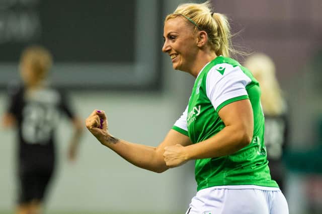 Hibernian’s Siobhan Hunter will be delighted to be training again and can now look forward the league starting on April 4.