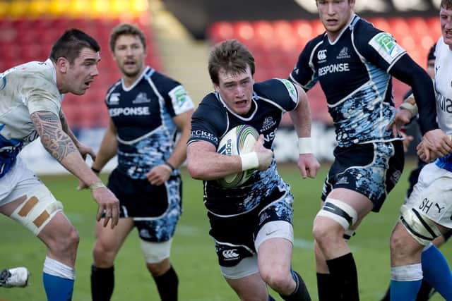 A young Stuart Hogg helped Glasgow Warriors beat Bath at Firhill in 2011. Picture: Craig Watson/SNS
