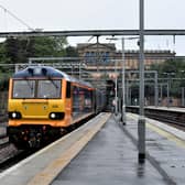 The train approaching Waverley station during the incident. Picture: Peter Fitton.