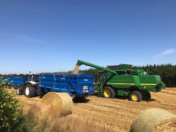 Harvest underway in East Lothian