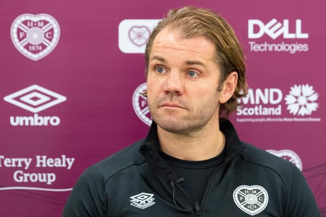 Robbie Neilson does not want Hearts to settle for the battle to finish third. (Photo by Mark Scates / SNS Group)