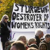 Protesters demonstrate outside the Scottish Parliament against plans to introduce gender self-identification (Picture: Lisa Ferguson)