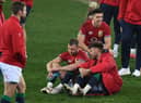 Finn Russell and Ali Price take a moment to reflect on the Lions' narrow defeat by the Springboks in the third Test which saw South Africa win the series 2-1. Picture: David Gibson/Fotosport/Shutterstock