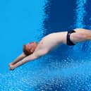 James Heatly competes in the Men's 3m Springboard Preliminary Round