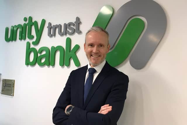 Scott Hutchinson, relationship manager at Unity Trust Bank. Picture: contributed,