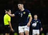 Scotland captain John McGinn won his 50th cap for his country.