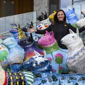 Mairi McAllan MSP celebrates the launch of the Royal Highland & Agricultural Society's 'Flock to the Show' campaign
