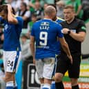 Callum Booth can't hide his disappointment at the decision to award Hibs a penalty against St Johnstone.