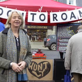 Claudia Zieske during Room to Roam, one of Deveron Arts' most famous projects. PIC: Alan Dimmick