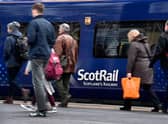 Trains from Aberdeen are delayed after a ScotRail driver collapsed.