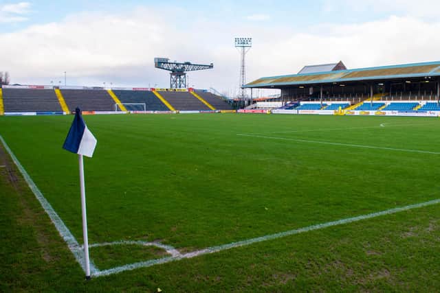 A general view of Morton's Cappielow stadium