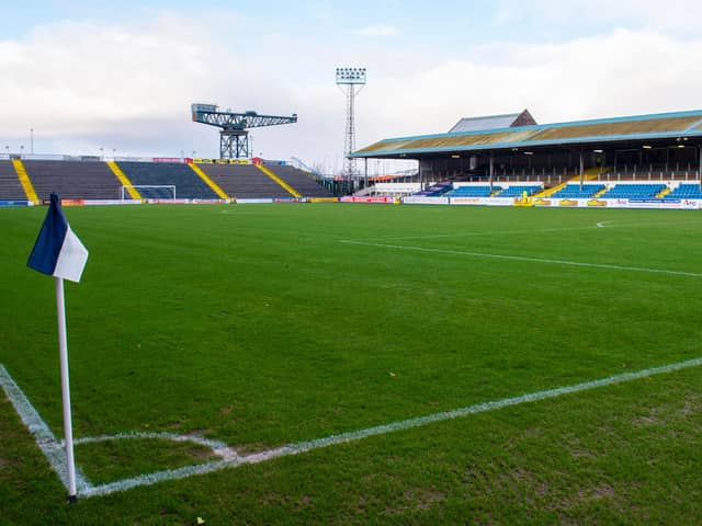A general view of Morton's Cappielow stadium
