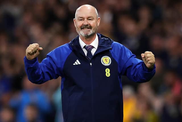 Scotland head coach Steve Clarke will lead the side to Euro 2024 in Germany next summer. (Photo by Ian MacNicol/Getty Images)