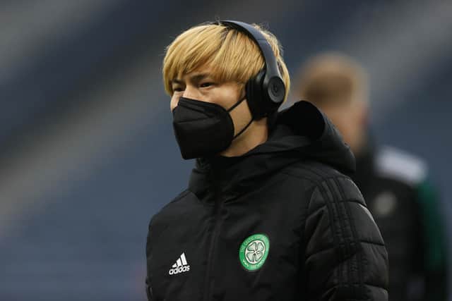 Celtic forward Kyogo Furuhashi.