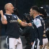 An emotional Charlie Adam celebrates scoring Dundee's second goal against Kilmarnock  (Photo by Craig Foy / SNS Group)