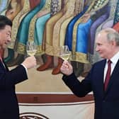 China's Xin Jinping told Vladimir Putin last month that, together, they were changing the world in a way not seen for 100 years (Picture: Pavel Byrkin/Sputnik/AFP via Getty Images)