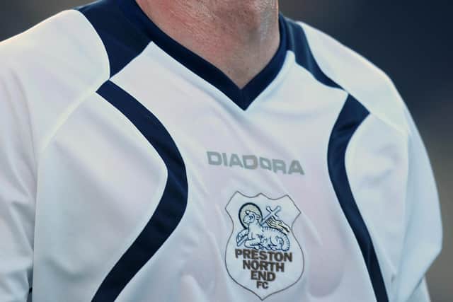 Sporting one of his many different haircuts, this from his Preston days