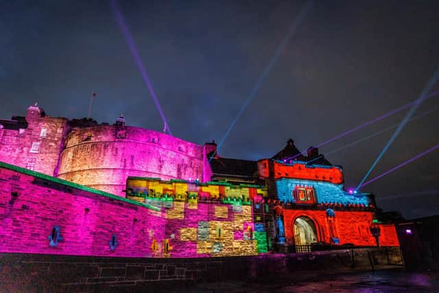 Edinburgh Castle is hosting a 'Castle of Light' night-time event over the next couple of months. Picture: Nick Mailer