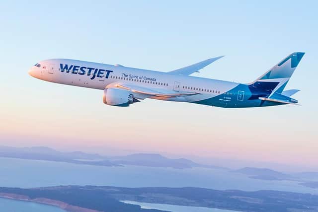 A WestJet Boeing 787-9 Dreamliner. Picture: Chad Slattery