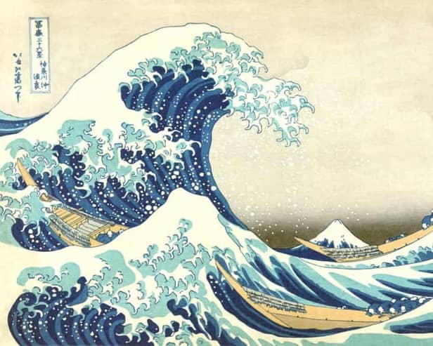 Hokusai's famous Great Wave off Kanagawa