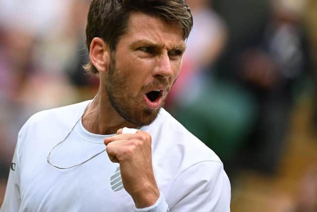 Cameron Norrie on the way to another straight-sets victory and another career milestone.