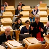 Social Justice Secretary Shona Robison addresses MSPs during the Gender Recognition Reform (Scotland) Bill debate last week (Picture: Andrew Cowan/pool/Getty Images)