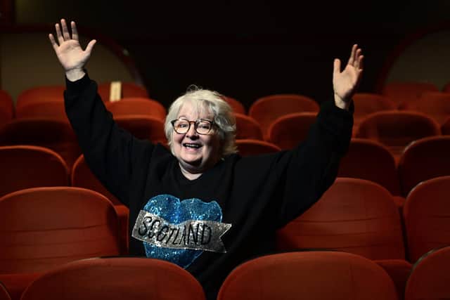 Janey Godley visited the Glasgow Film Theatre ahead of the world premiere of a new fly-on-the-wall documentary on the comic in March. Picture: John Devlin