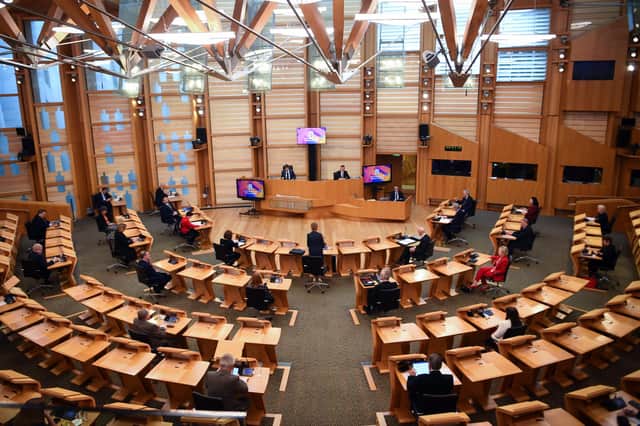 The Holyrood chamber