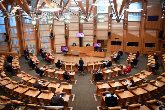 The Holyrood chamber