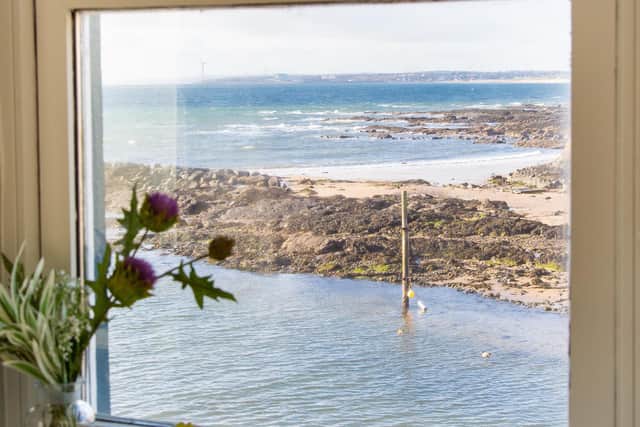 A bedroom window view from The Crusoe Pic: Caroline Trotter