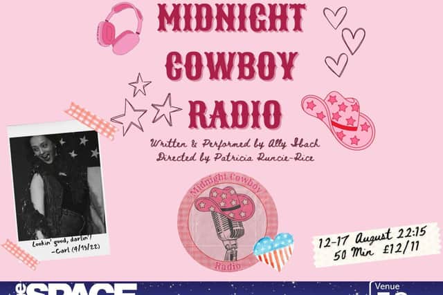 Midnight Cowboy Radio at Edinburgh Fringe Event Poster