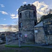 The watchtower in the Calton Burial Ground in Edinburgh. Picture: Lisa Ferguson