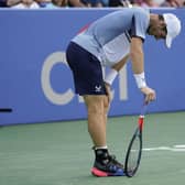 Andy Murray toiled physically in the final set against Mikael Ymer of Sweden.