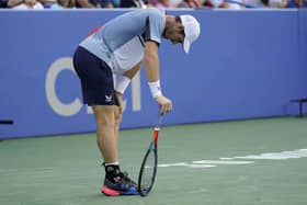 Andy Murray toiled physically in the final set against Mikael Ymer of Sweden.