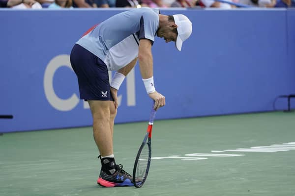 Andy Murray toiled physically in the final set against Mikael Ymer of Sweden.